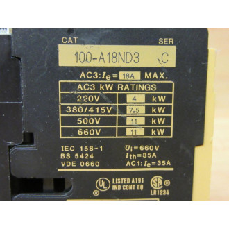 Allen Bradley 104-A18ND3 Reversing Contactor 104A18ND3 - New No Box