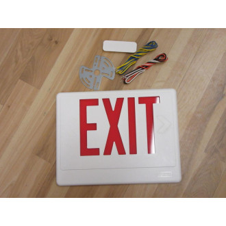 Lithonia LHQM S W 1 R 120277 Exit Sign Cover, Wiring, Bracket Only
