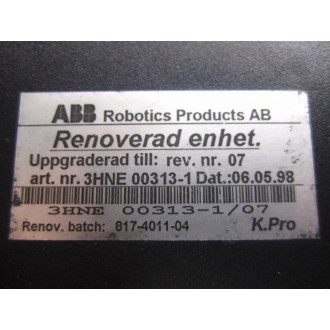 ABB 3HNE-00313-1 Pendant TPU2 Rev.7Case+HardwareScratched Buttons - Used