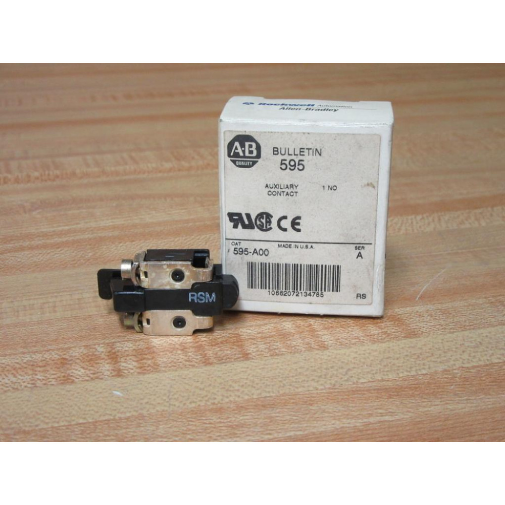Allen Bradley 595-A00 Auxiliary Contact 595A00