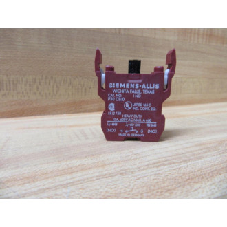 Siemens-Allis P30CB10 Contact For Pushbutton 1NO - New No Box