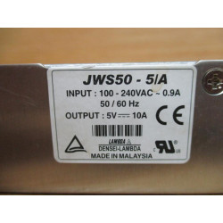 Lambda JWS50-5A Power Supply JWS505A - Used