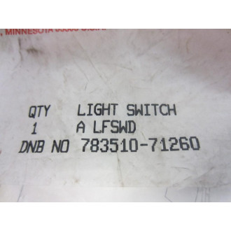 Hoffman 783510-71260 Light Switch Kit ALFSWD
