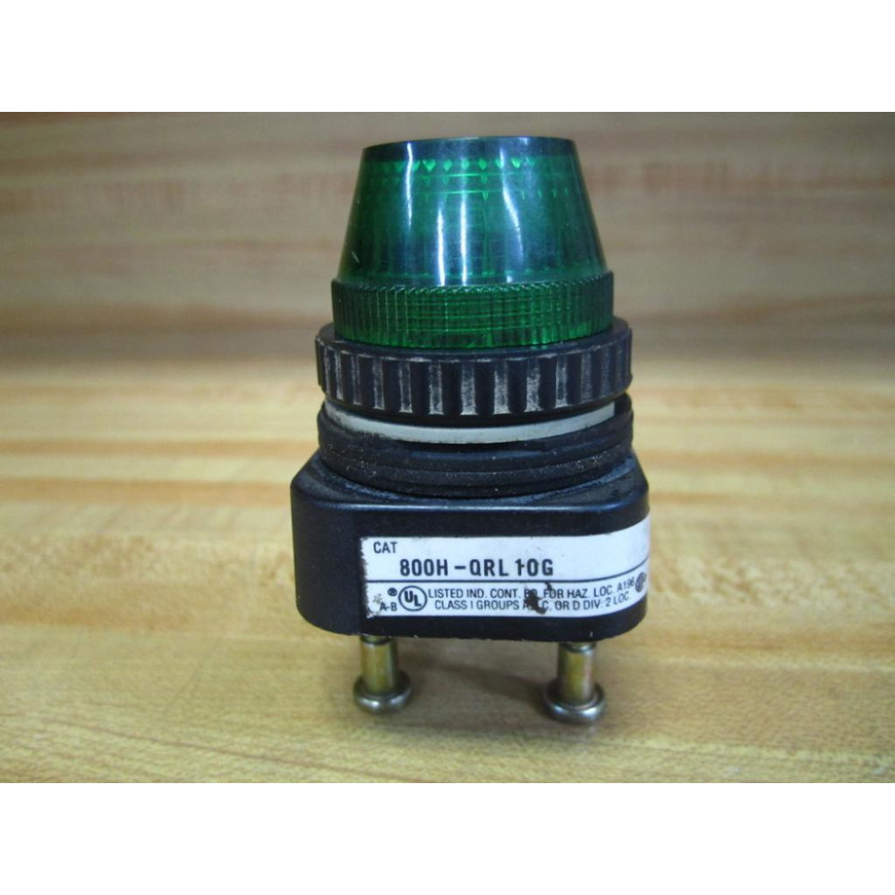Allen Bradley 800H-QRL10G Green Pilot Light - Used