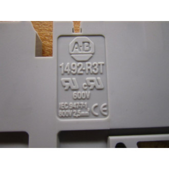 Allen Bradley 1492-R3T Terminal Block 1492R3T (Pack of 25)