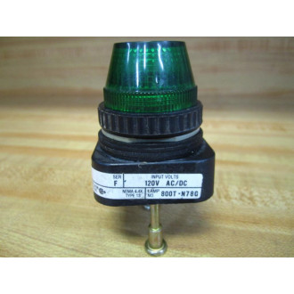 Allen Bradley 800H-QRL10G Green Pilot Light - Used