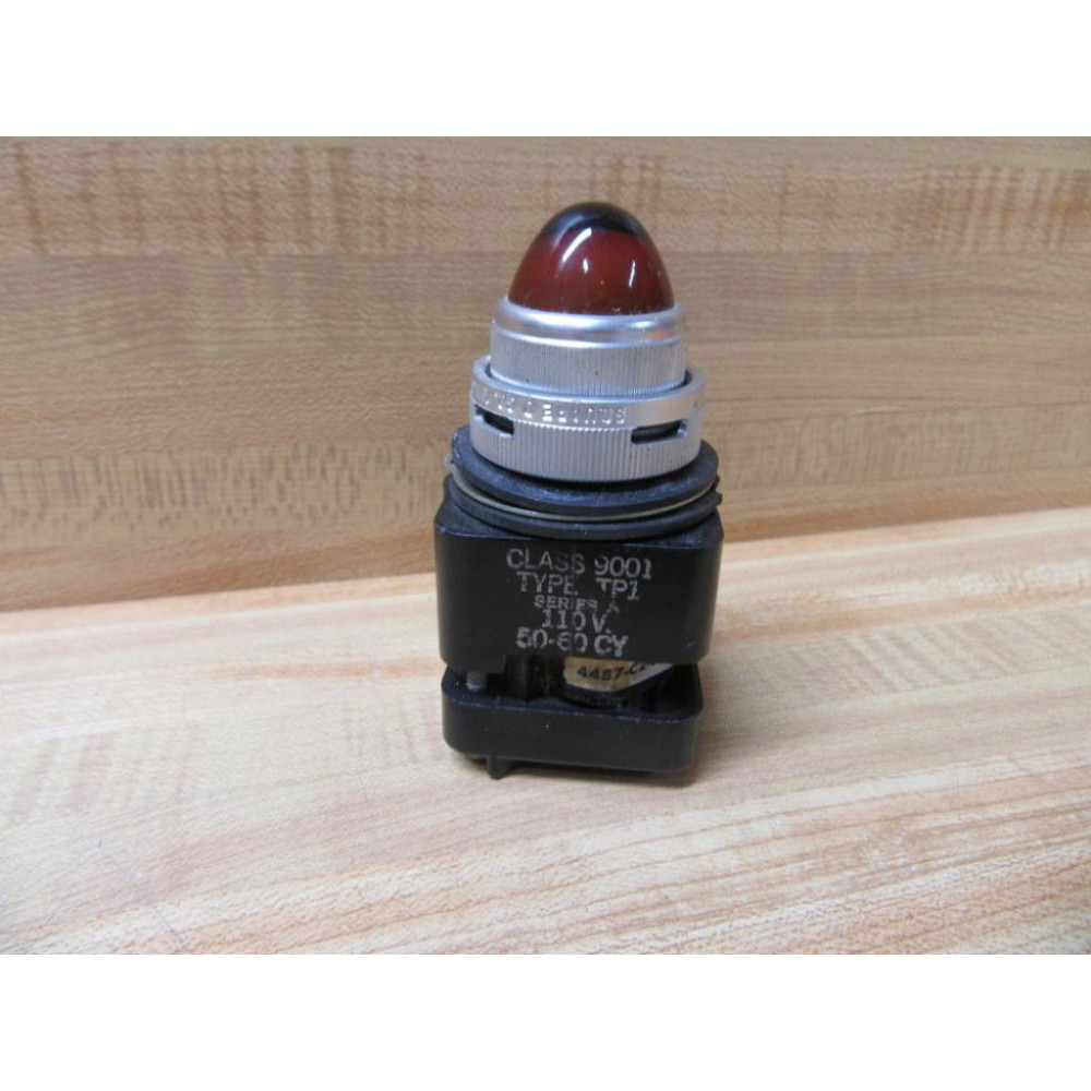 Square D 9001 TP-1 Pilot Light 9001TP1 Amber Lens - Used