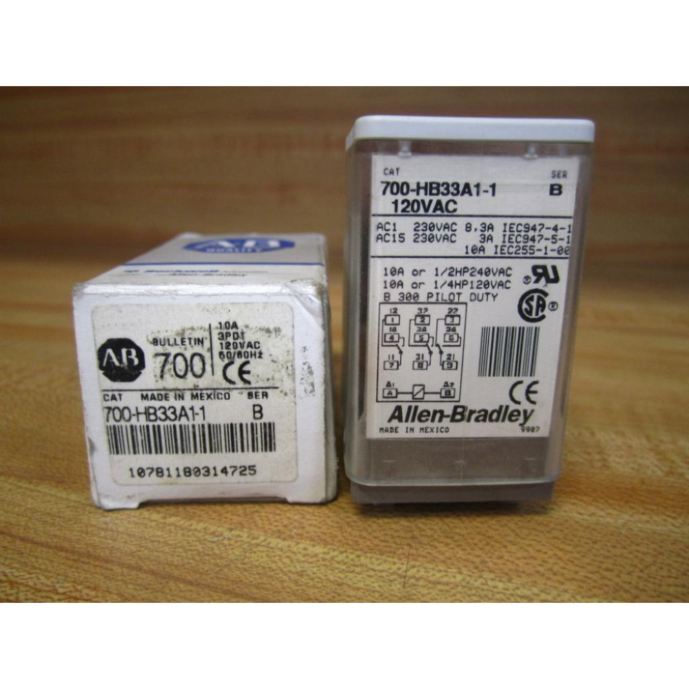 Allen Bradley 700-HB33A1-1 Relay 700HB33A11 Series B