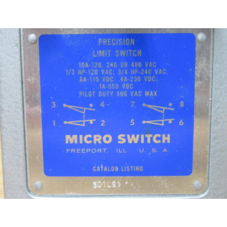 Micro Switch 301LS1 Limit Switch - New No Box