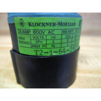 Moeller T2-1-64-262V-NA Rotary Switch T2164262VNA - Used