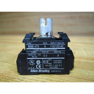 Allen Bradley 800E-4T5 Transformer 800E4T5 WO Bulb (Pack of 2) - New No Box