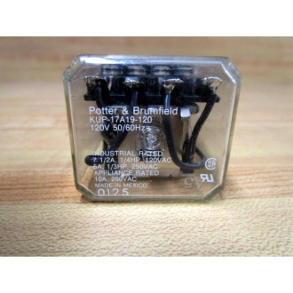 Potter & Brumfield KUP-17A19-120 Relay KUP17A19120 - New No Box
