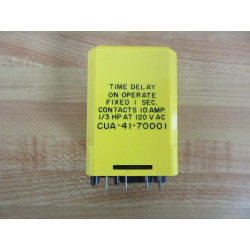 Potter & Brumfield CUA-41-70001 Time Delay Relay CUA4170001 - New No Box