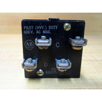 Allen Bradley 800T-J2B8 Contact Block 800TJ2B8 - Used