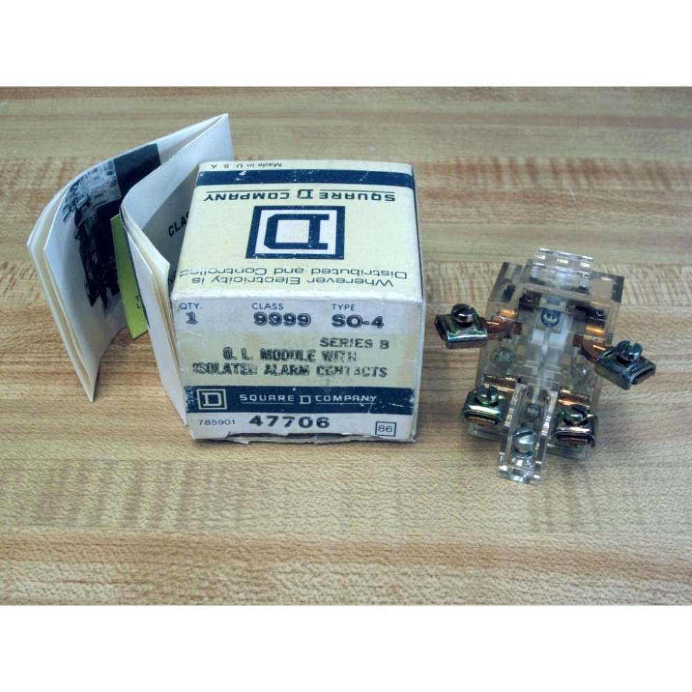 Square D 9999-SO4 Overload Module 9999-S04 Ser B Square D 9999-SO4 Overload Module 9999-S04 Ser B
