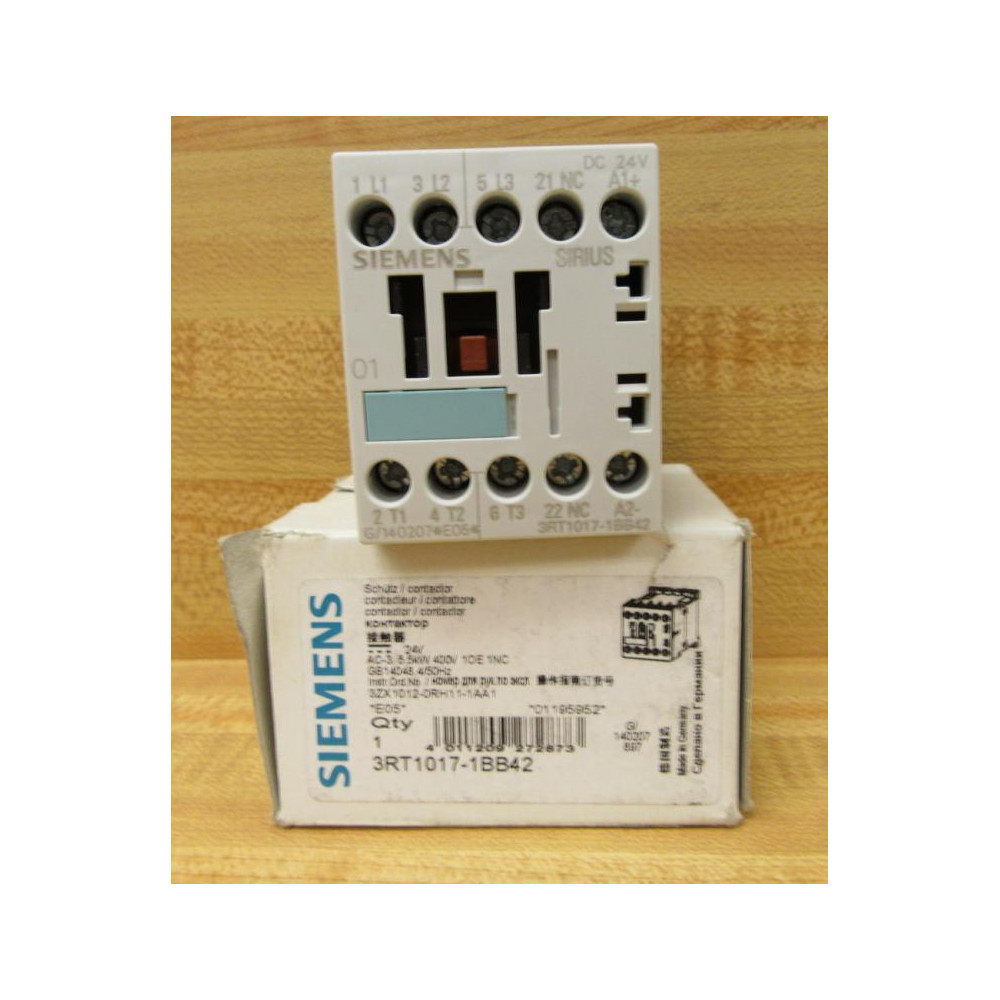Siemens 3RT1017-1BB42 Contact Block 3RT10171BB42
