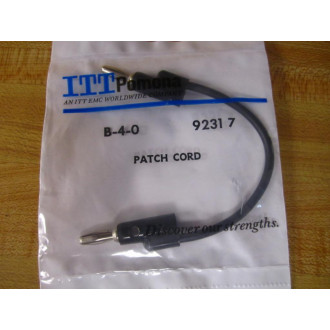 ITT Pomona B-4-0 Patch Cord 92317 (Pack of 2)