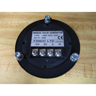 Fanuc A860-0203-T001 Manual Pulse Generator Cracked Dial - Used