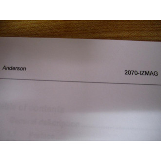 Anderson 2070-IZMAG IZMAG Flow Meter Manual - Used