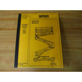 Simon Aerials 89-790007 Service Manual 89790007 - Used