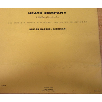 Heathkit 595-44 Manual 59544 - Used