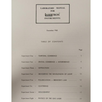 University Laboratories 3328 Manual - Used
