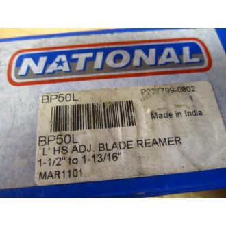 National BP50L L'HS Adj.Blade Reamer