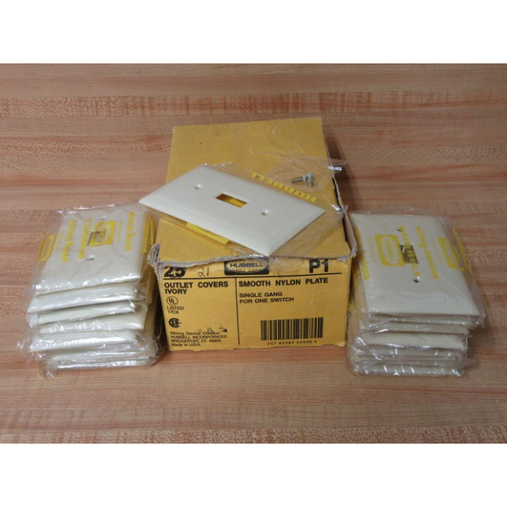 Hubbell P1 Outlet Cover (Pack of 20)