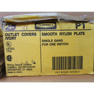 Hubbell P1 Outlet Cover (Pack of 20)