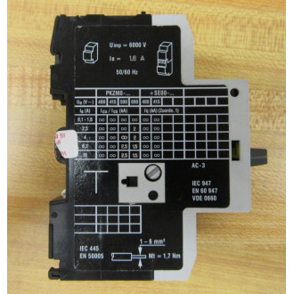 Moeller PKZMO-1.6 Contactor PKZMO16 - New No Box