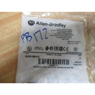Allen Bradley 800FP-F6PX10 Flush Push Button