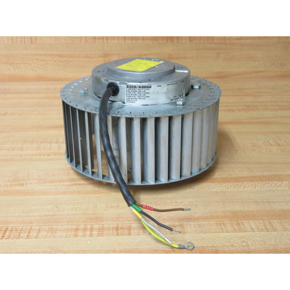 Ziehl Abegg RE18P-2DK.1E.2R Blower Motor RE18P2DK1E2R Tested - Used