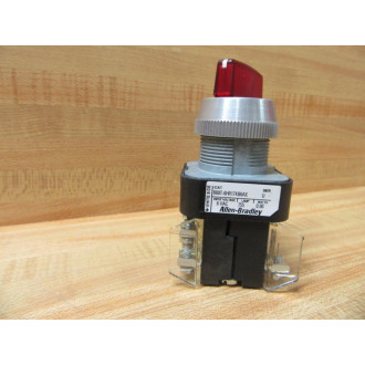 Allen Bradley 800T-6HR17KB6AX 2 Pos Selector Switch