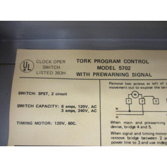Tork 5702 Program Control - Used