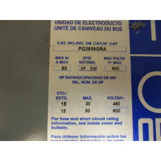 Square D PQ3606GRA Busway Unit - New No Box