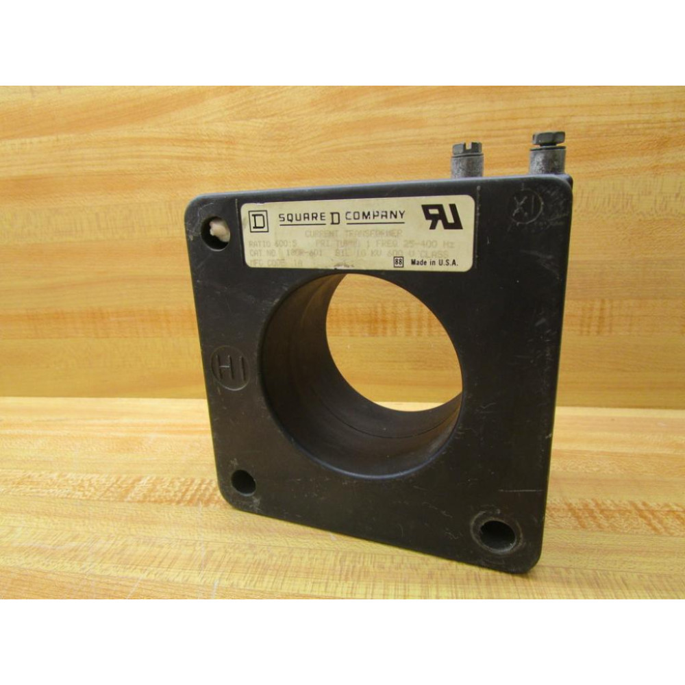 Square D 180R-601 Current Transformer 180R601 Ratio 600:5 - Used