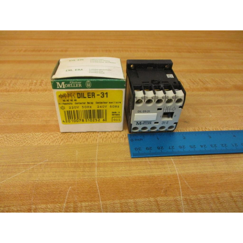 Moeller DIL ER-31 Relay DILER31 220V 50Hz 240V 60Hz