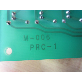 Mori Seiki M-006 Relay Circuit Board PRC-1 9 Red Indicators - Used