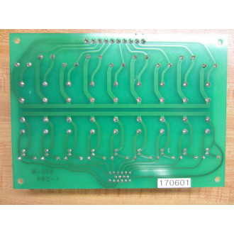 Mori Seiki M-006 Relay Circuit Board PRC-1 9 Red Indicators - Used