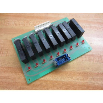 Mori Seiki M-006 Relay Circuit Board PRC-1 9 Red Indicators - Used