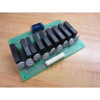 Mori Seiki M-006 Relay Circuit Board PRC-1 9 Red Indicators - Used