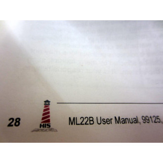 HIS 99125 22" Industrial Monitor Users Manual WCD ML22B