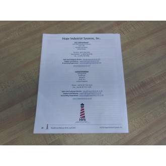 HIS 99125 22" Industrial Monitor Users Manual WCD ML22B