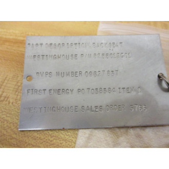 Westinghouse 8255C12G01 Seat - New No Box