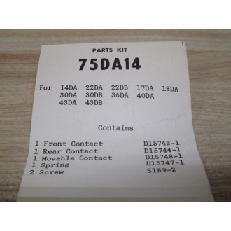 Furnas 75DA14 Contact Kit