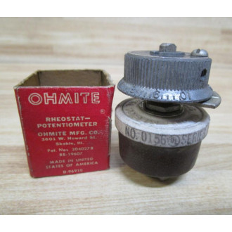 Ohmite 0156 Rheostat 500 Ohms