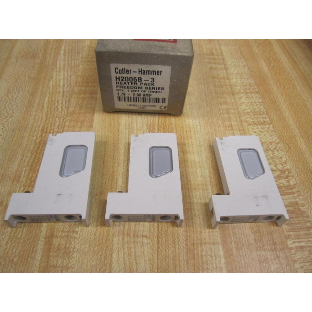 Cutler Hammer H2006B Eaton Overload Heater Element H2006B-3 (Pack of 3)