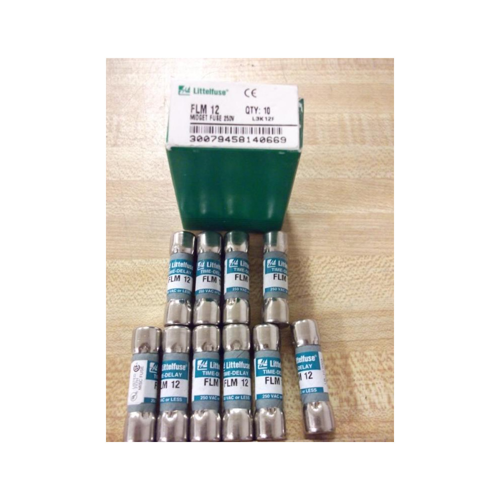 Littelfuse FLM-12 Fuses FLM12 (Pack of 10)