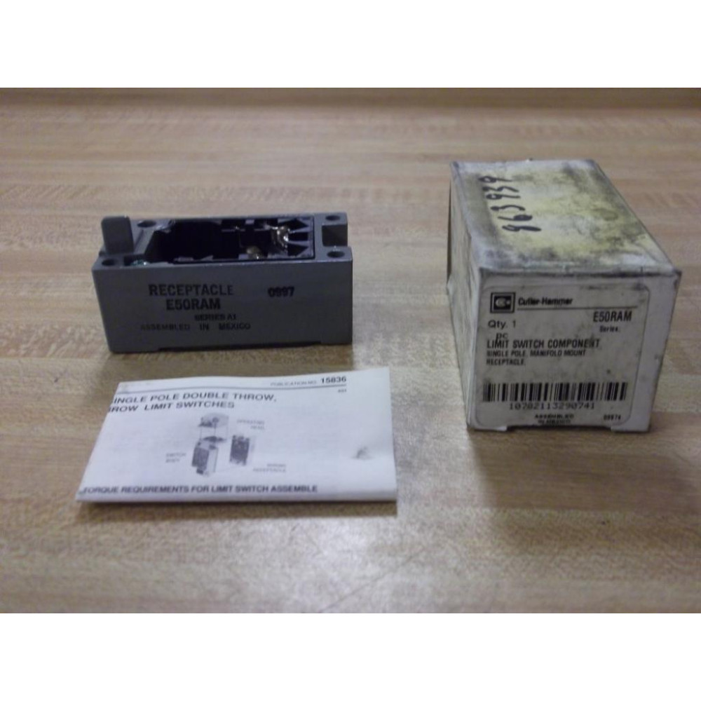 Cutler Hammer E50RAM Eaton Limit Switch Receptacle Body Series A1
