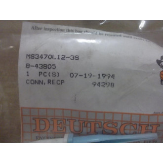 Amphnol MS3470L-12-3S Connector